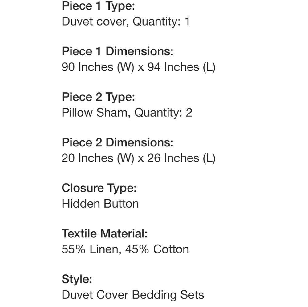 Hearth & hand duvet set full/queen grey